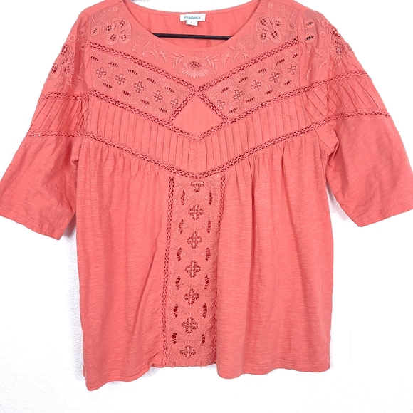 Beautiful Sundance Coral Blouse - Picture 7 of 12